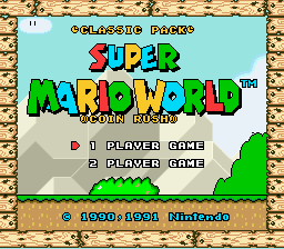 SMW Coin Rush Classic pack Title Screen
